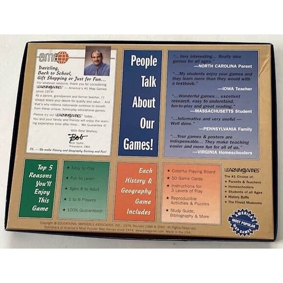 Civil War Game Historical Battle Map History Geography Learning Education Deluxe - Picture 3 of 3